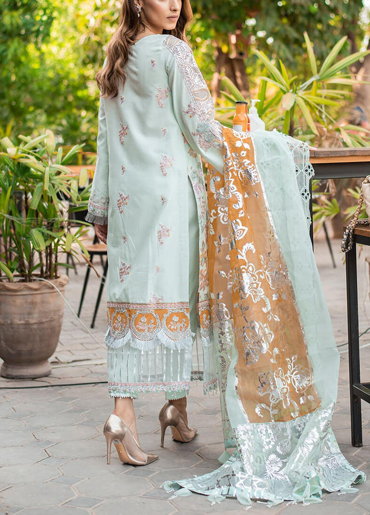 Ariana By Asifa & Nabeel Embroidered Lawn Suits Unstitched 3 Piece AN21A  FLORIAN 6B - Luxury Collection