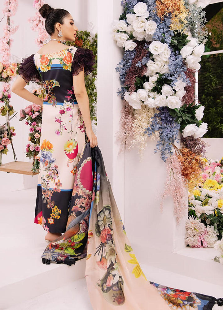 Ariana By Asifa & Nabeel Embroidered Lawn Suits Unstitched 3 Piece AN21A  WILLOW 7B - Luxury Collection