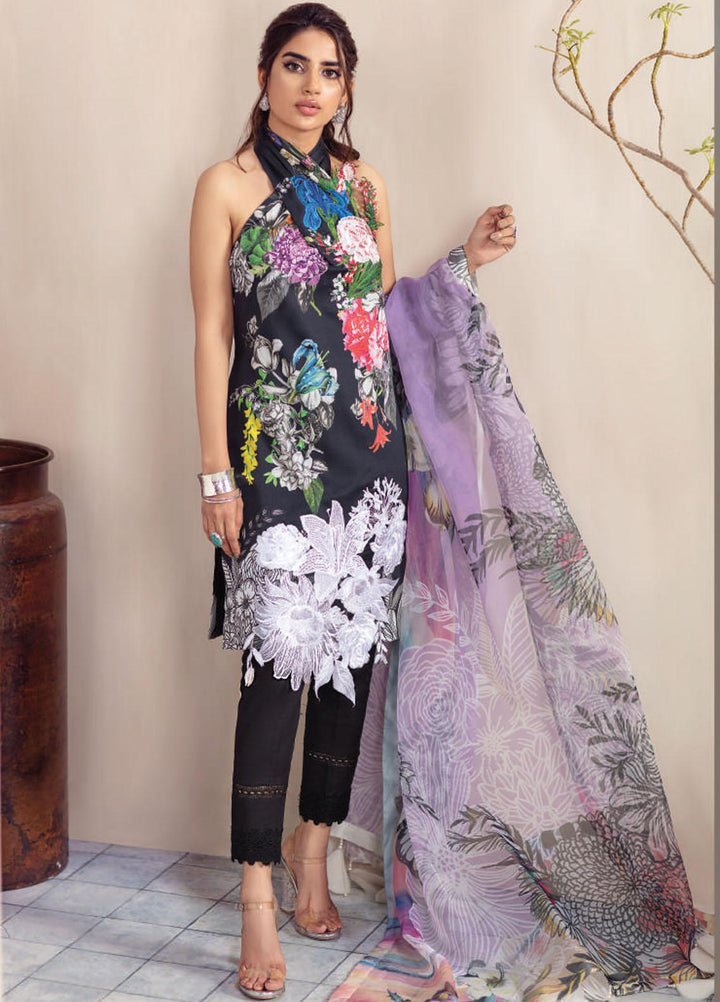 Asifa & Nabeel Embroidered Cambric Cotton Suits Unstitched 3 Piece AN21BF CB-03A - Winter Collection