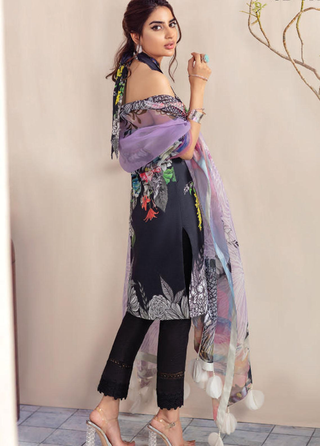 Asifa & Nabeel Embroidered Cambric Cotton Suits Unstitched 3 Piece AN21BF CB-03A - Winter Collection