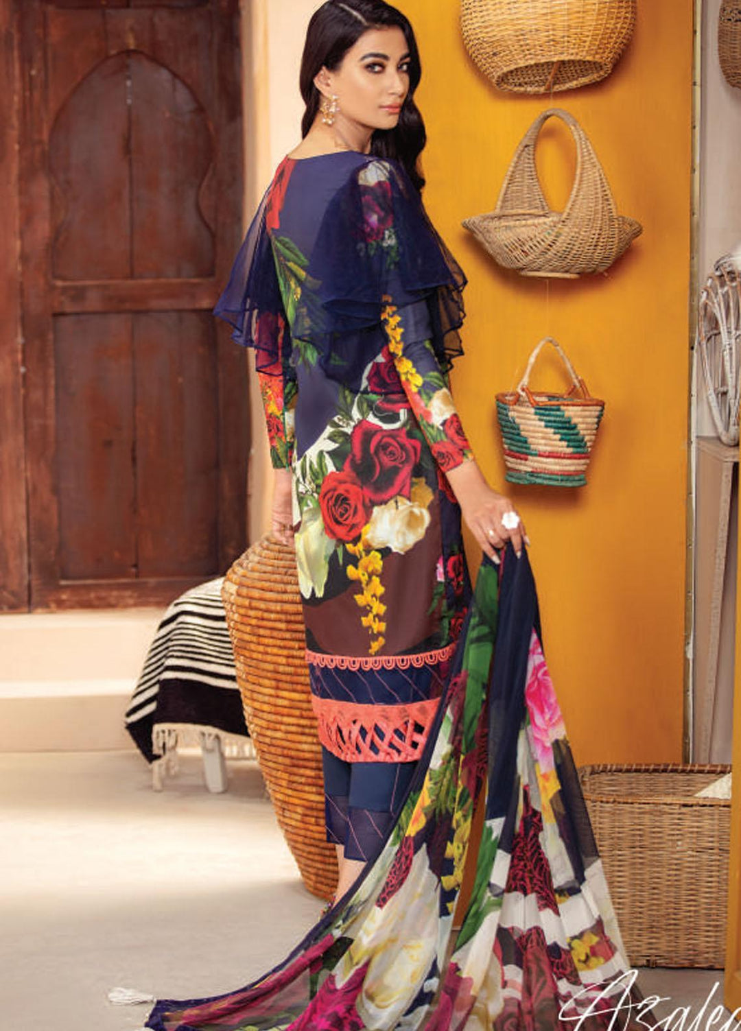 Asifa & Nabeel Embroidered Cambric Cotton Suits Unstitched 3 Piece AN21BF CB-05A - Winter Collection