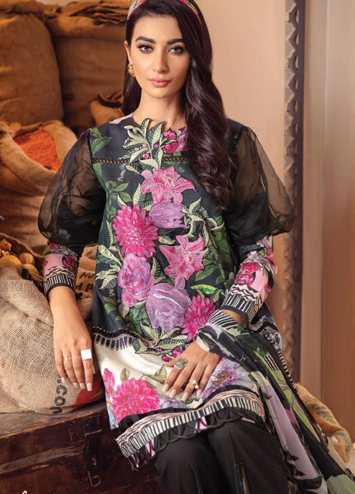 Asifa & Nabeel Embroidered Cambric Cotton Suits Unstitched 3 Piece AN21BF CB-06A - Winter Collection