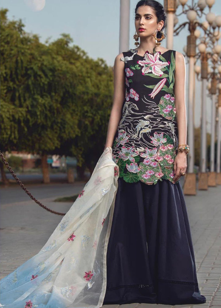 Lamour By Asifa & Nabeel Embroidered Lawn Suits Unstitched 3 Piece AN21L 21-F Essence of Life - Luxury Collection