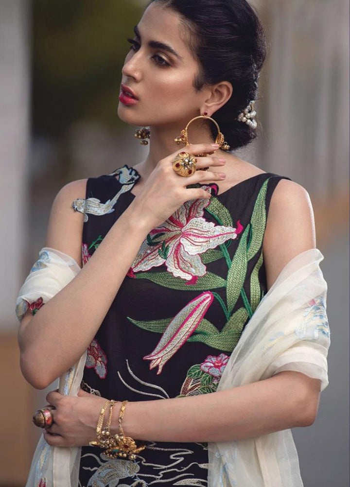 Lamour By Asifa & Nabeel Embroidered Lawn Suits Unstitched 3 Piece AN21L 21-F Essence of Life - Luxury Collection