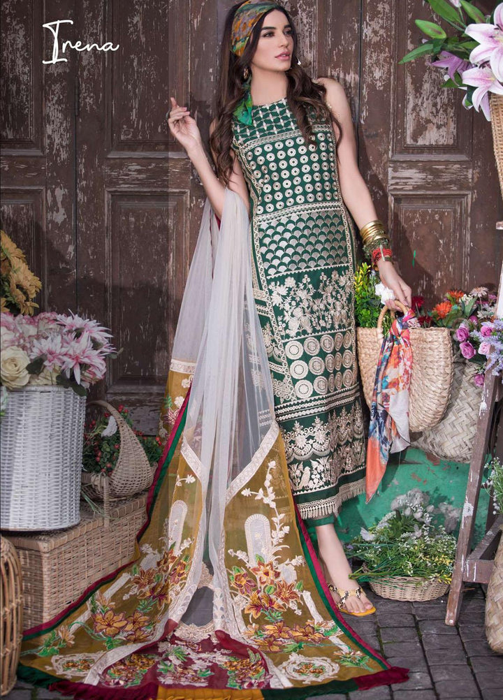 Liliana by Asifa & Nabeel Embroidered Lawn Suits Unstitched 3 Piece AN21SS 03 Irena - Spring / Summer Collection