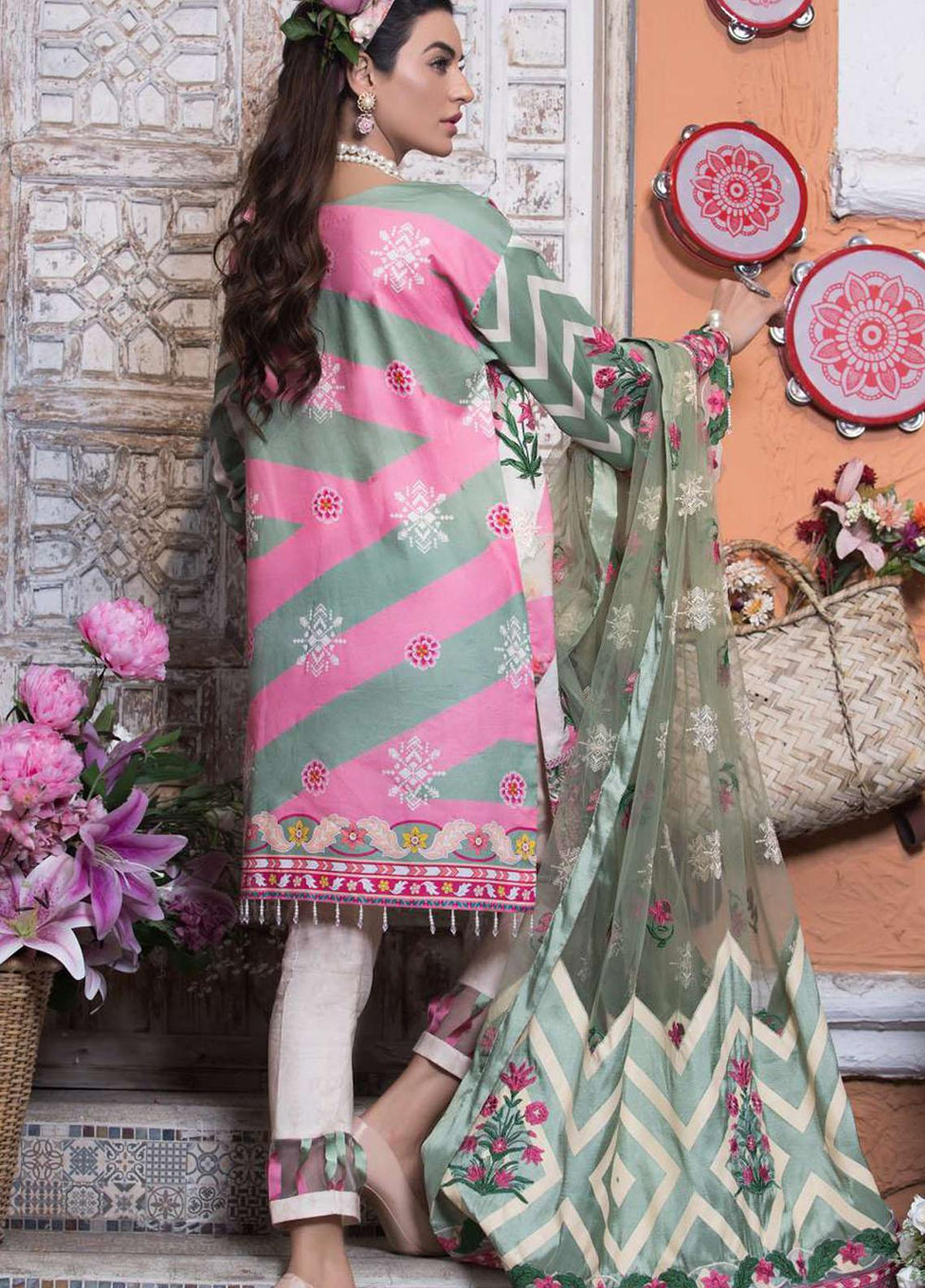 Liliana by Asifa & Nabeel Embroidered Lawn Suits Unstitched 3 Piece AN21SS 06 Aleja - Spring / Summer Collection
