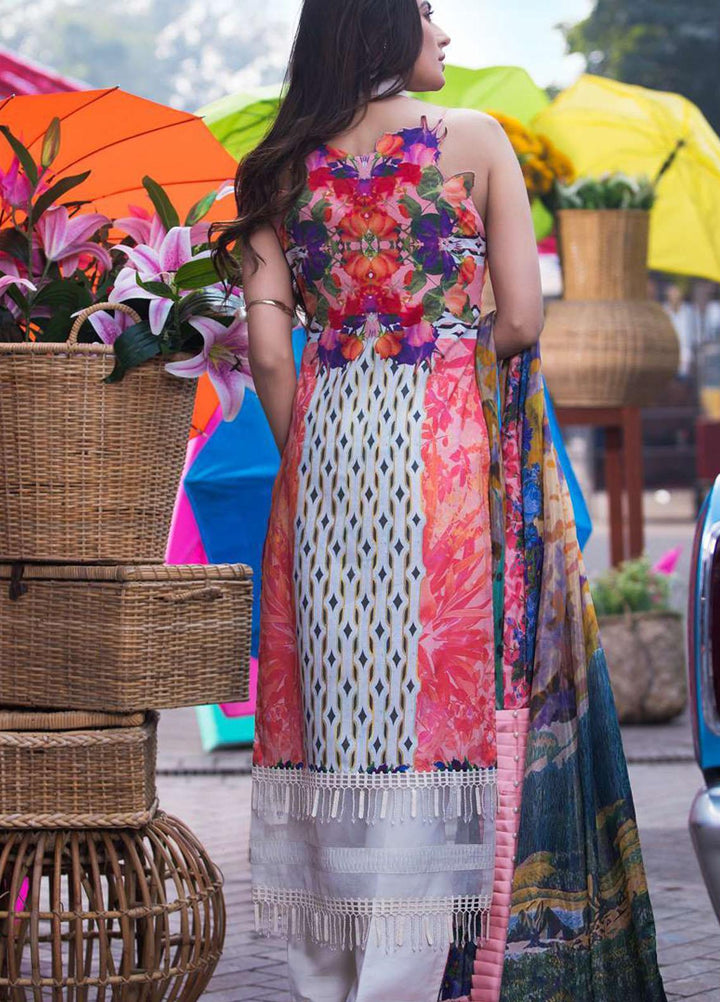 Liliana by Asifa & Nabeel Embroidered Lawn Suits Unstitched 3 Piece AN21SS 09 Simona - Spring / Summer Collection