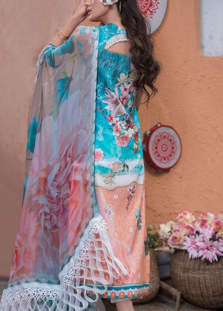 Liliana by Asifa & Nabeel Embroidered Lawn Suits Unstitched 3 Piece AN21SS 10 Emilia - Spring / Summer Collection