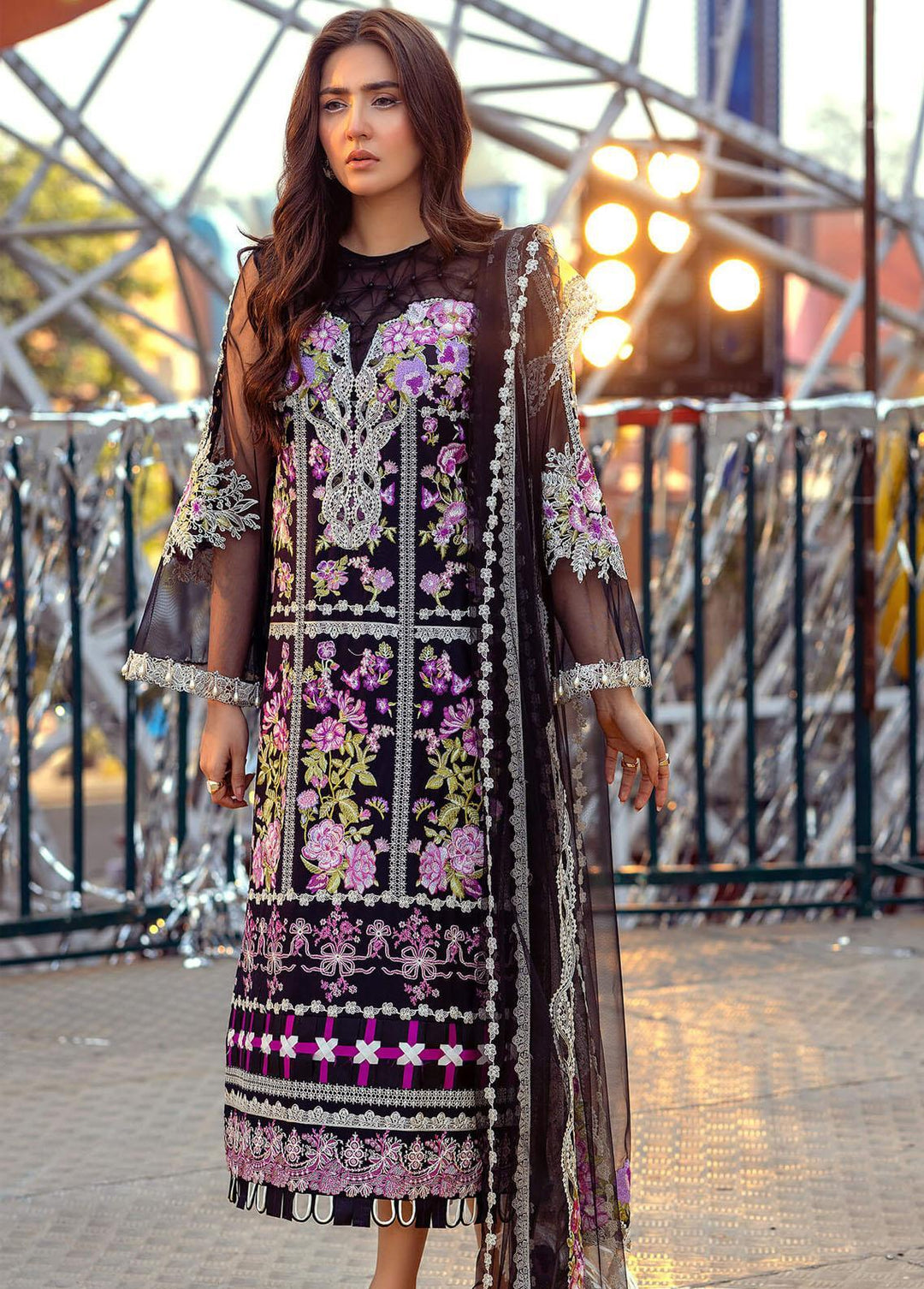 Lilibet By Asifa & Nabeel Embroidered Lawn Suits Unstitched 3 Piece AN22L (SL-02) Mia - Spring / Summer Collection
