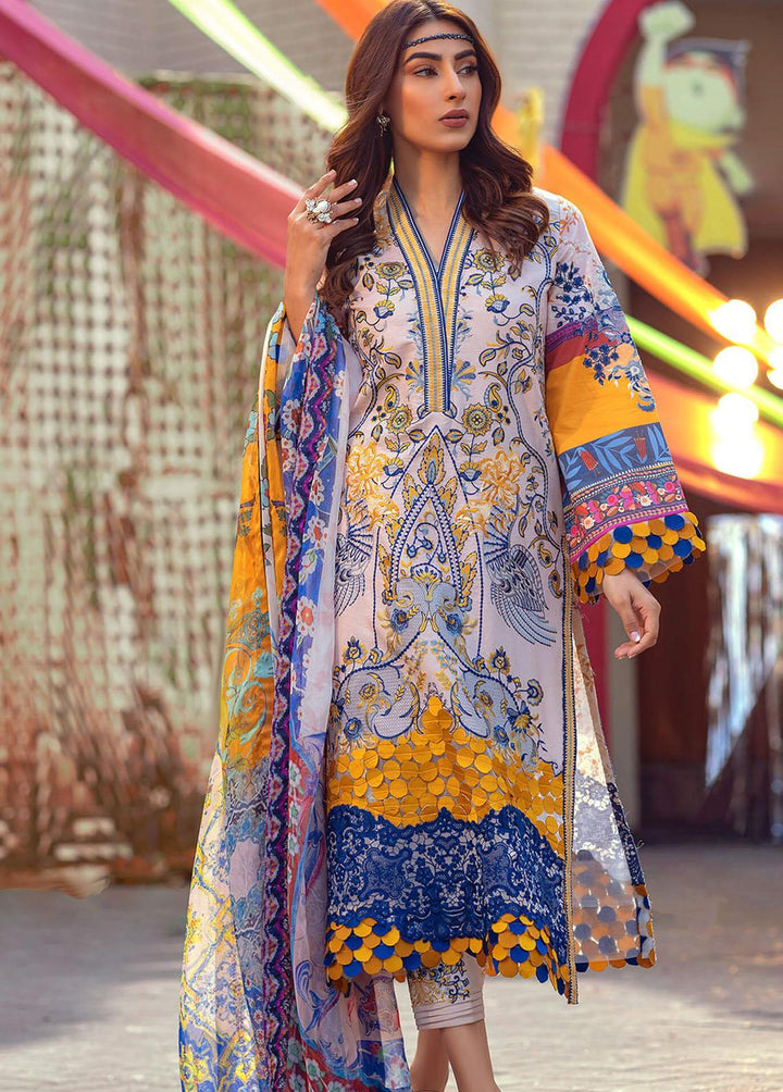 Lilibet By Asifa & Nabeel Embroidered Lawn Suits Unstitched 3 Piece AN22L (SL-03) Camila - Spring / Summer Collection