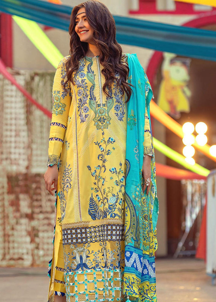 Lilibet By Asifa & Nabeel Embroidered Lawn Suits Unstitched 3 Piece AN22L (SL-12) Lina - Spring / Summer Collection