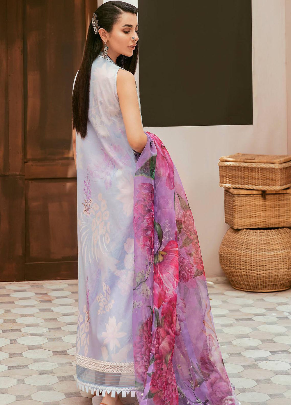 Qaus-e-Quzah By Asifa & Nabeel Embroidered Lawn Suits Unstitched 3 Piece AN22QQ SS 03 Abshar - Spring/Summer Collection