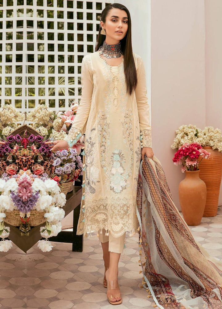 Qaus-e-Quzah By Asifa & Nabeel Embroidered Lawn Suits Unstitched 3 Piece AN22QQ SS 04 Noori - Spring/Summer Collection