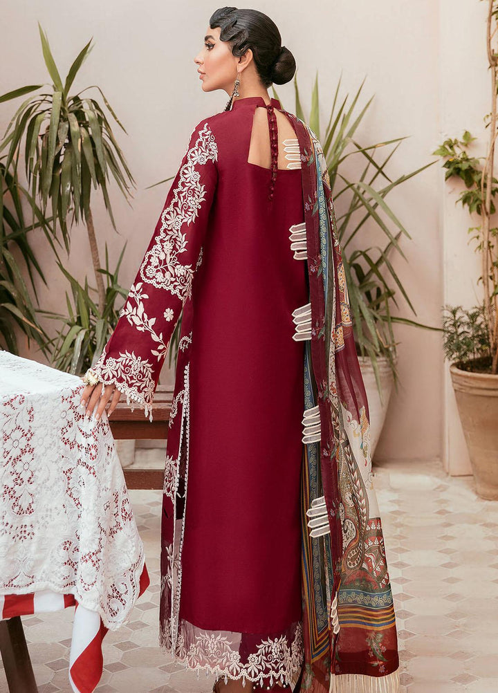 Qaus-e-Quzah By Asifa & Nabeel Embroidered Lawn Suits Unstitched 3 Piece AN22QQ SS 05 Riwayat - Spring/Summer Collection