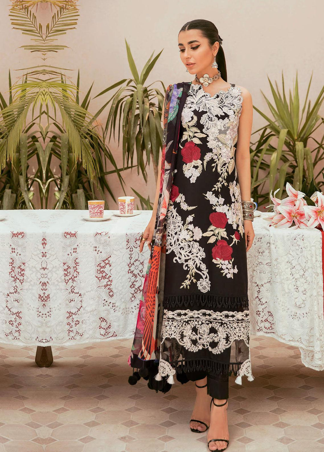 Qaus-e-Quzah By Asifa & Nabeel Embroidered Lawn Suits Unstitched 3 Piece AN22QQ SS 10 Ashnaa - Spring/Summer Collection