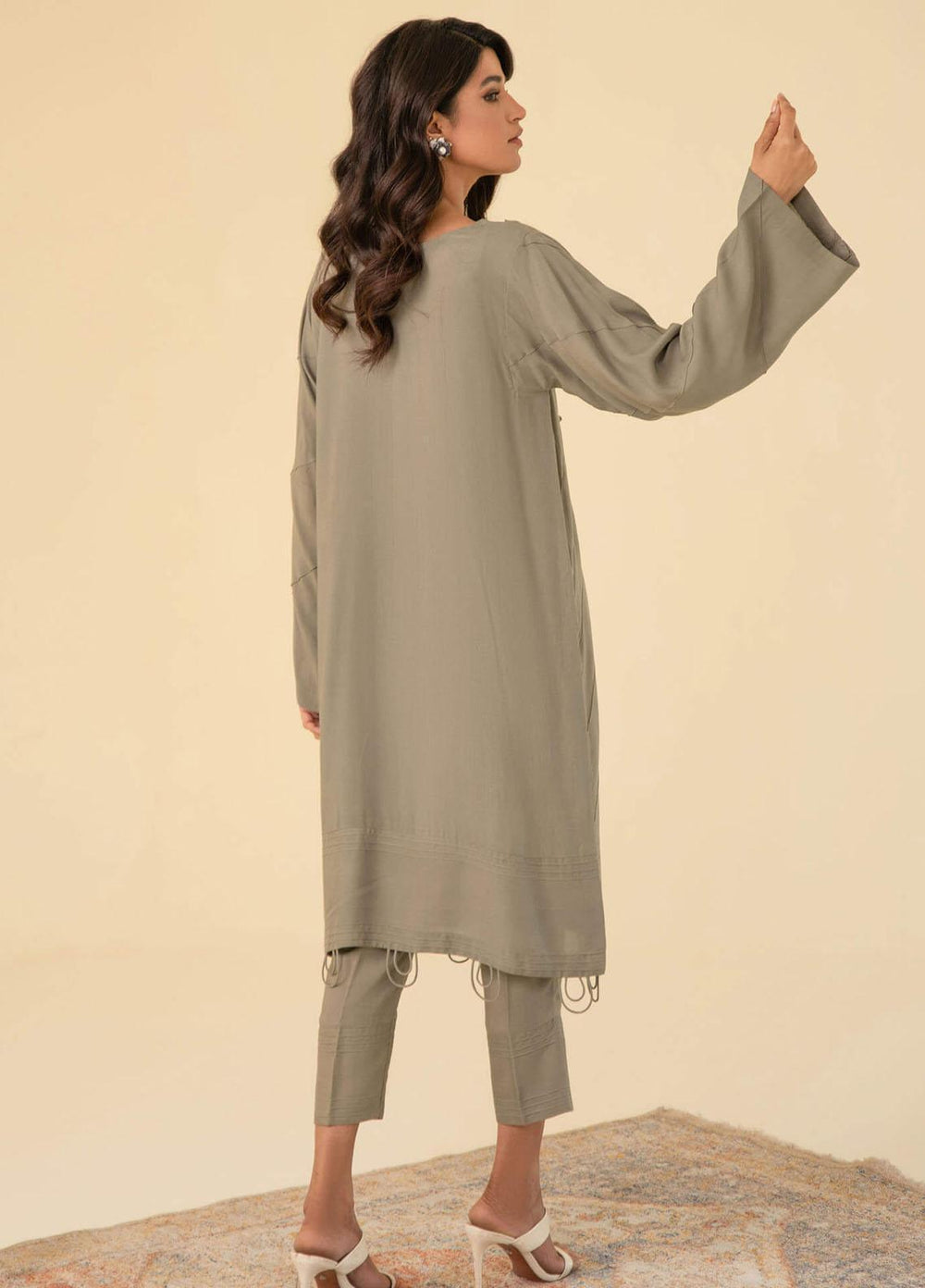 Asifa & Nabeel Casual Pret  Viscose 2 Piece Dress AN22RS IM 22 SP- 01