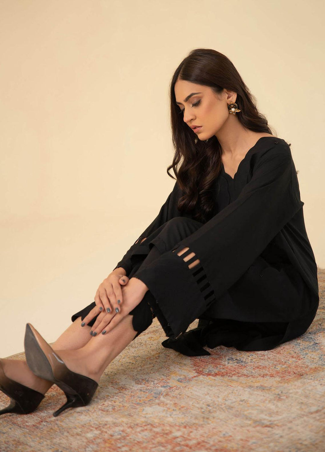 Asifa & Nabeel Casual Pret  Viscose 2 Piece Dress AN22RS IM 22 SP- 02