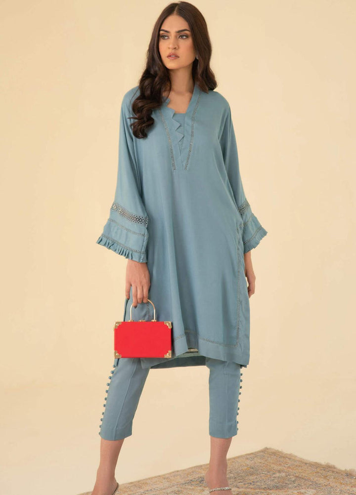 Asifa & Nabeel Casual Pret  Viscose 2 Piece Dress AN22RS IM 22 SP- 06