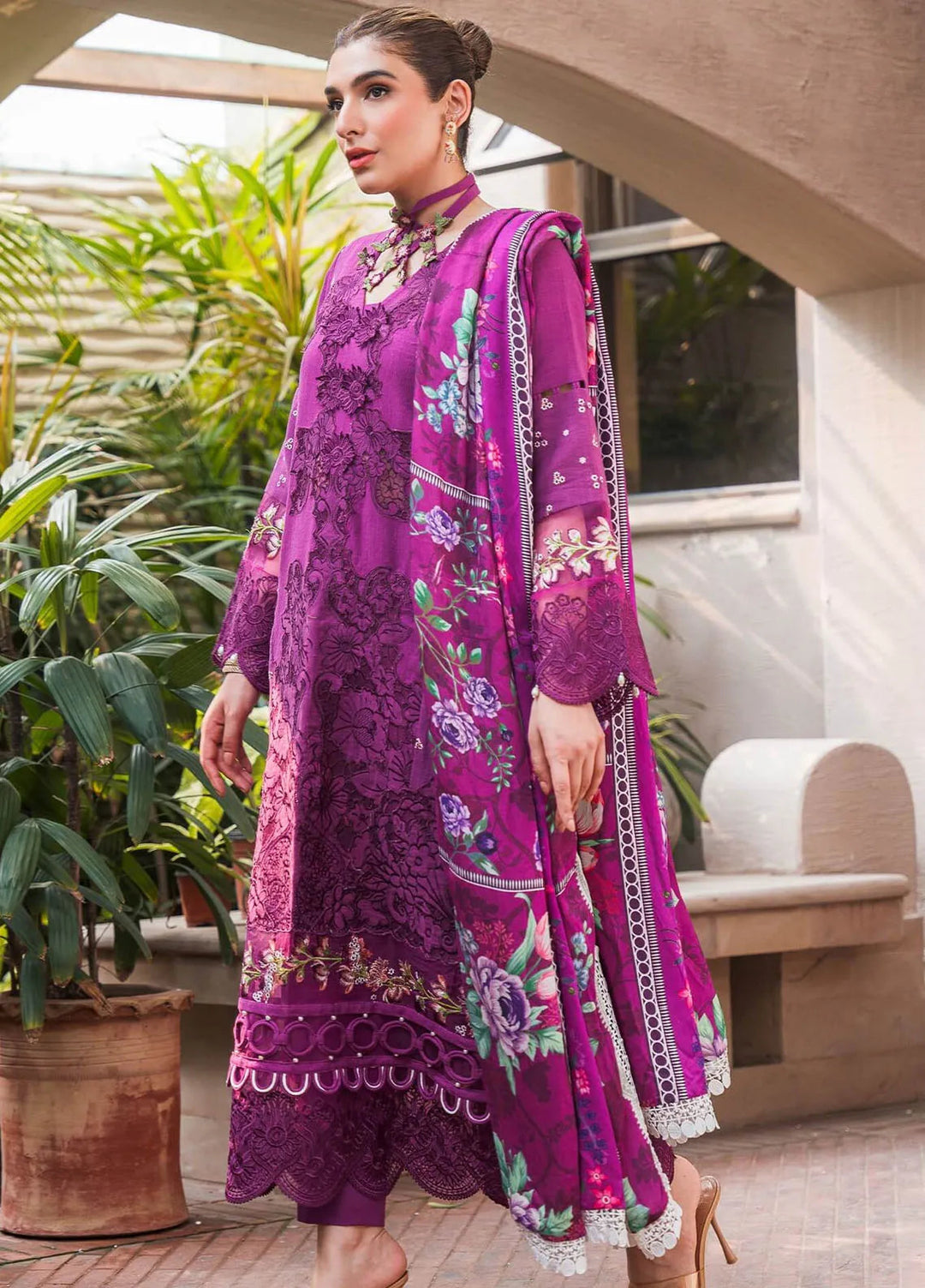 Asifa and Nabeel Embroidered Khaddar Suits Unstitched 3 Piece AN24W2 Bloom WL-09 - Winter Collection