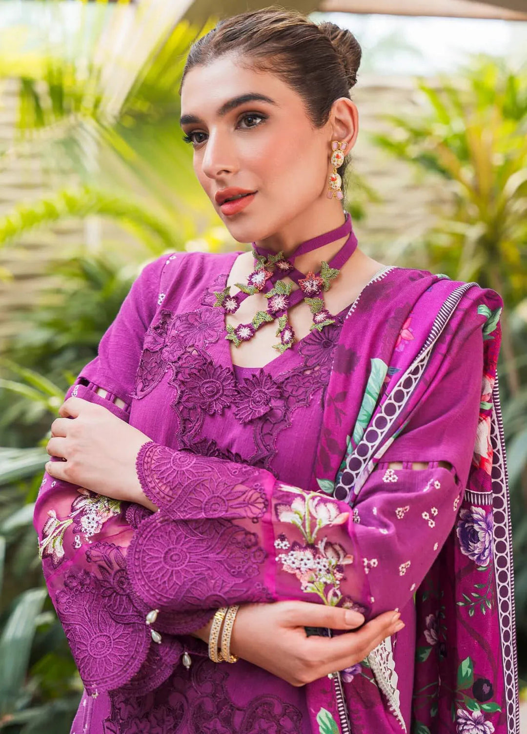 Asifa and Nabeel Embroidered Khaddar Suits Unstitched 3 Piece AN24W2 Bloom WL-09 - Winter Collection
