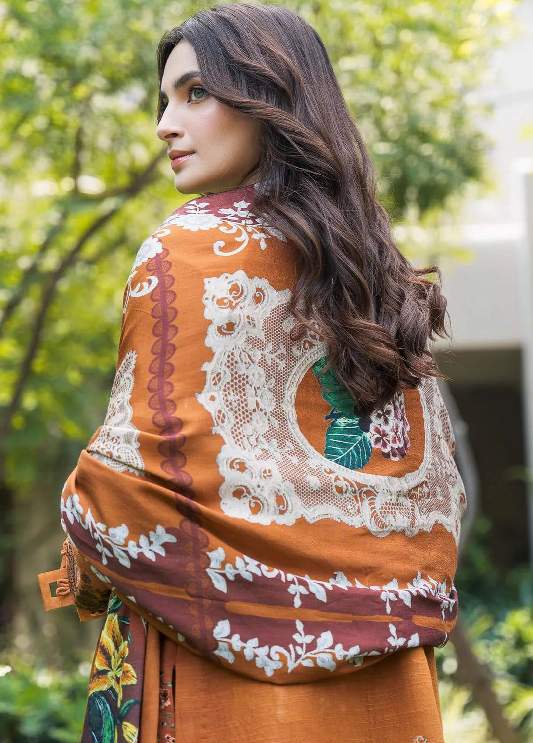 Asifa and Nabeel Embroidered Khaddar Suits Unstitched 3 Piece AN24W2 Caramel WL-01 - Winter Collection