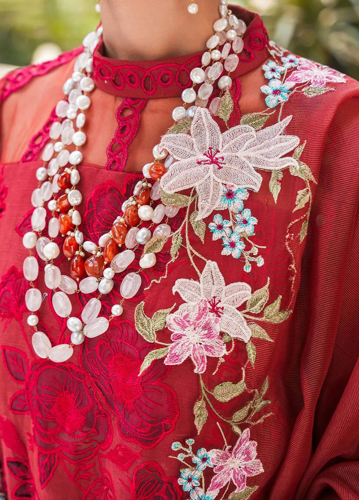 Asifa and Nabeel Embroidered Khaddar Suits Unstitched 3 Piece AN24W2 Rouge WL-08 - Winter Collection