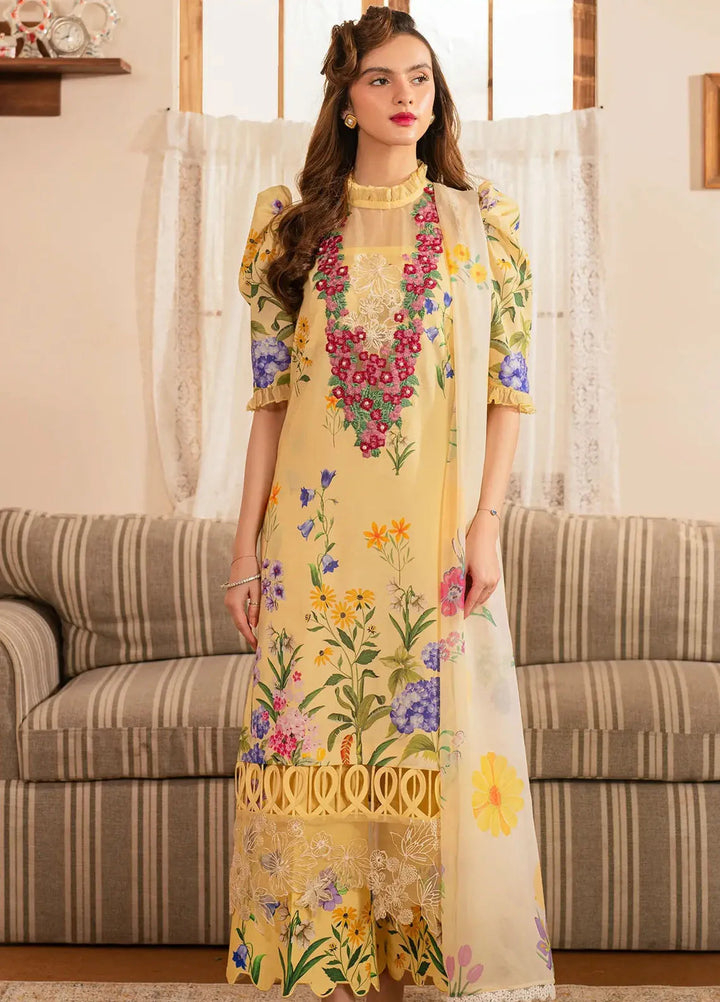Asifa and Nabeel Embroidered Lawn Suits Unstitched 3 Piece AN25MV MSLV25-03 Sehar - Summer Collection