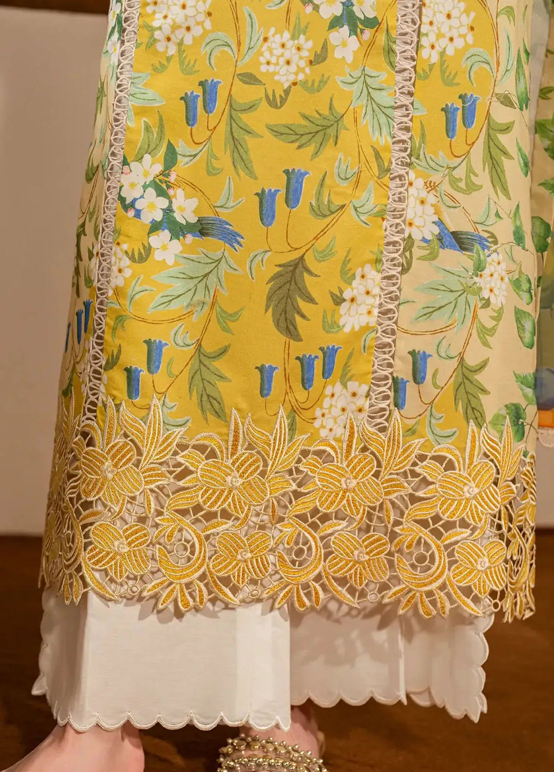 Asifa and Nabeel Embroidered Lawn Suits Unstitched 3 Piece AN25MV MSLV25-04 Nimbu Pani - Summer Collection