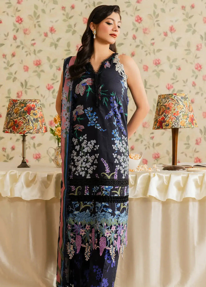 Asifa and Nabeel Embroidered Lawn Suits Unstitched 3 Piece AN25MV MSLV25-10 Mehtab - Summer Collection