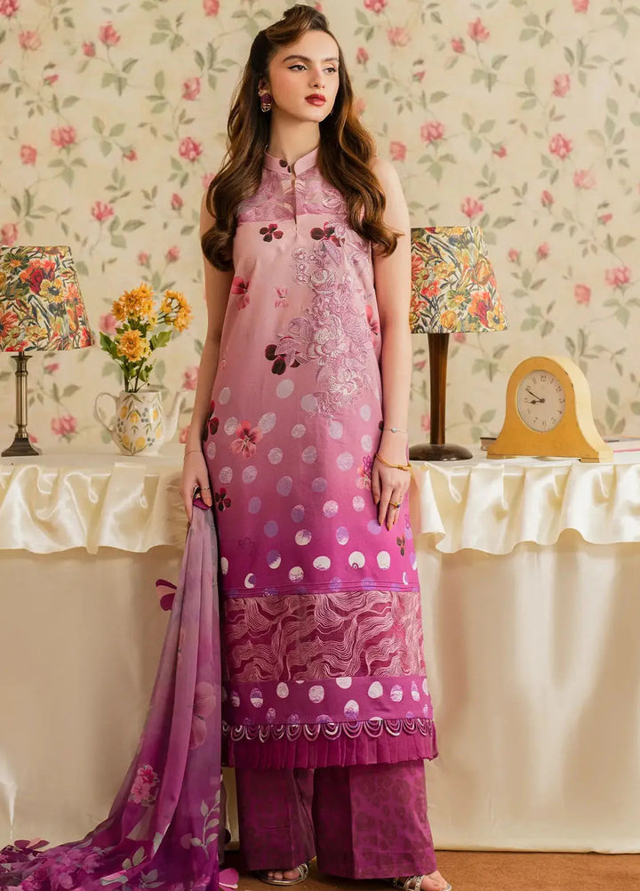 Asifa and Nabeel Embroidered Lawn Suits Unstitched 3 Piece AN25MV MSLV25-11 Dosti - Summer Collection