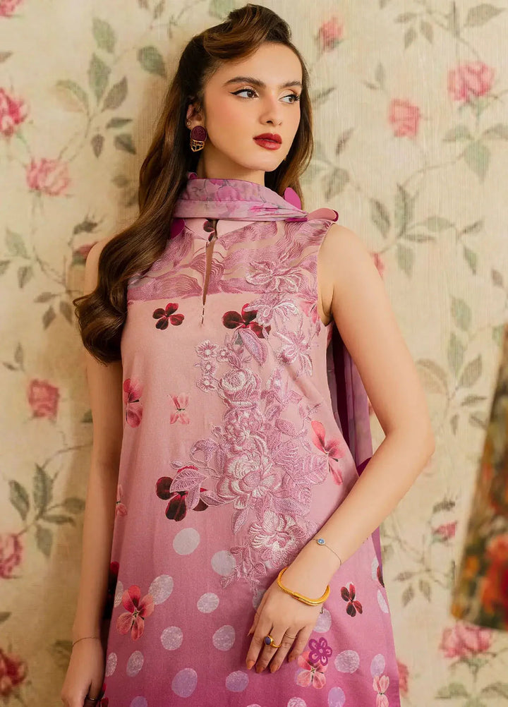 Asifa and Nabeel Embroidered Lawn Suits Unstitched 3 Piece AN25MV MSLV25-11 Dosti - Summer Collection