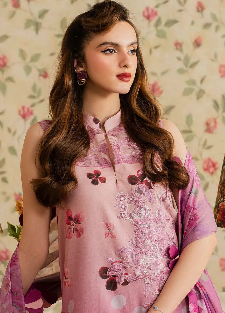 Asifa and Nabeel Embroidered Lawn Suits Unstitched 3 Piece AN25MV MSLV25-11 Dosti - Summer Collection