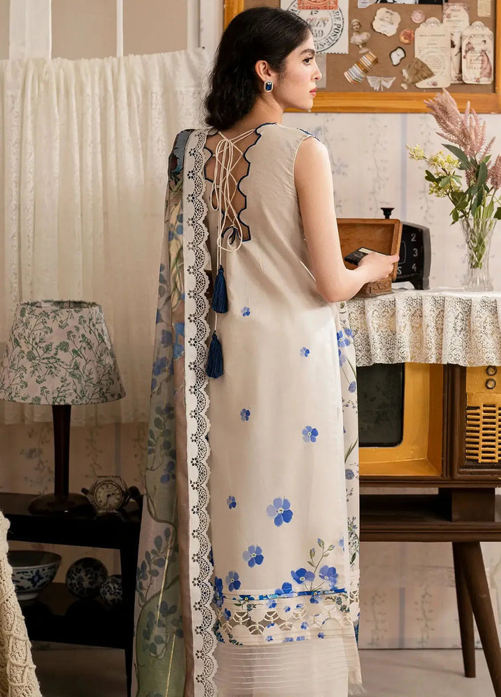 Asifa and Nabeel Embroidered Lawn Suits Unstitched 3 Piece AN25MV MSLV25-13 Shabnam - Summer Collection