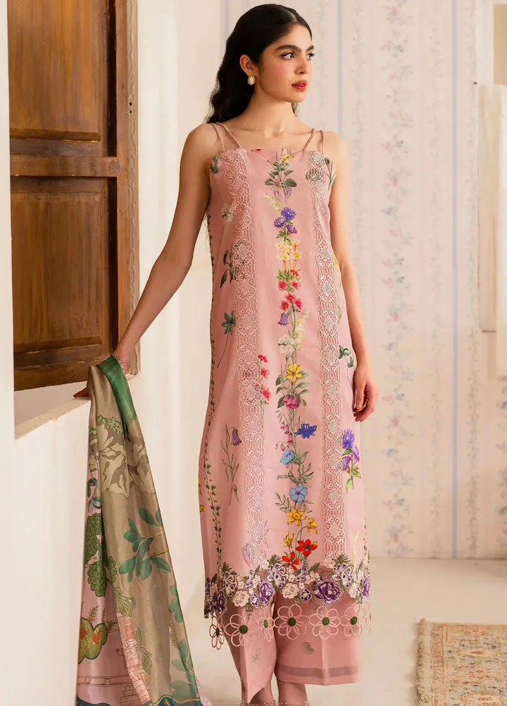 Asifa and Nabeel Embroidered Lawn Suits Unstitched 3 Piece AN25MV MSLV25-14 Noor - Summer Collection