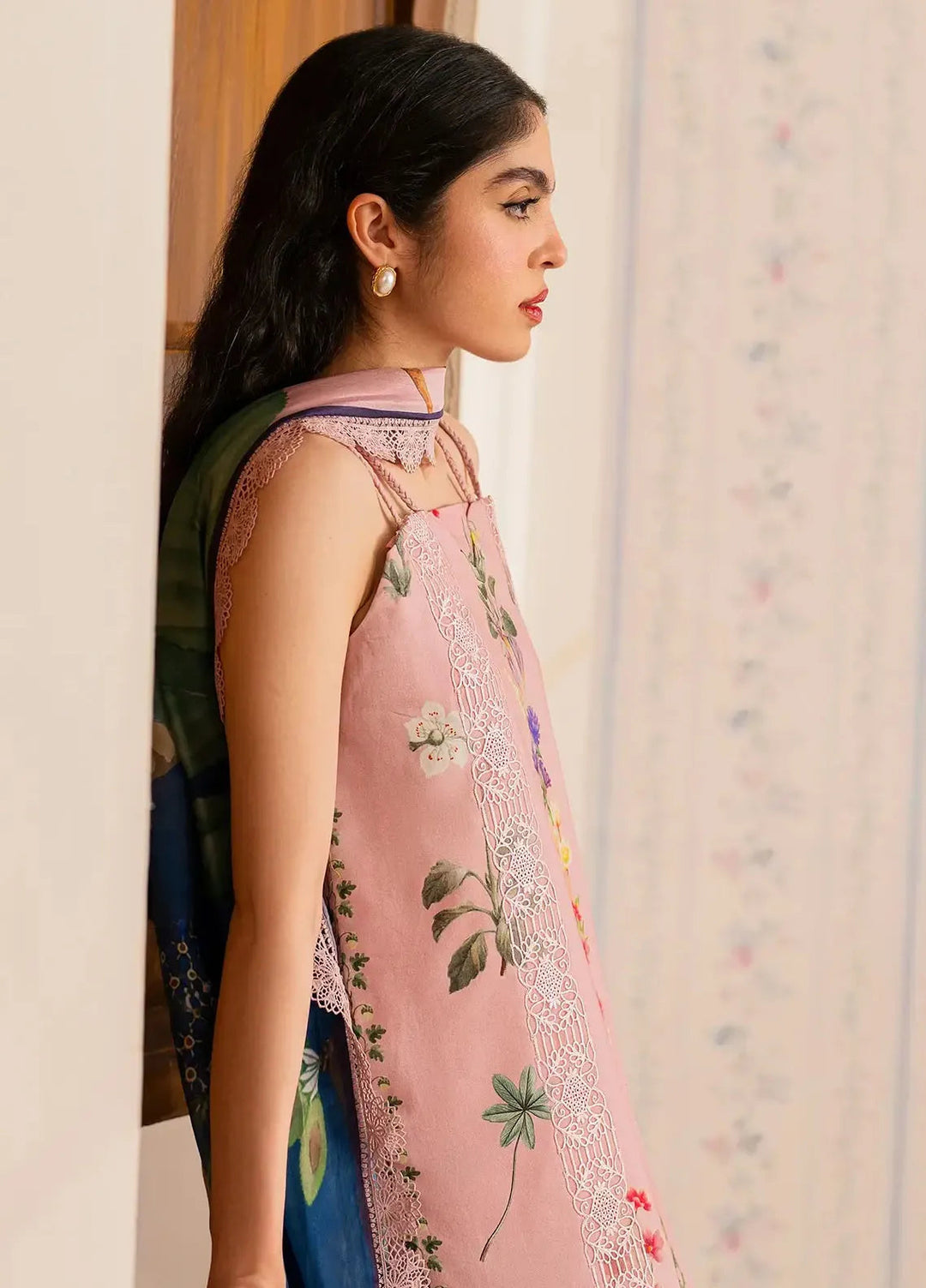 Asifa and Nabeel Embroidered Lawn Suits Unstitched 3 Piece AN25MV MSLV25-14 Noor - Summer Collection