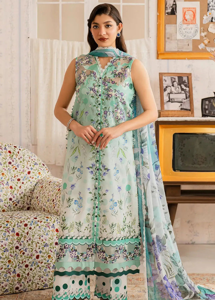 Asifa and Nabeel Embroidered Lawn Suits Unstitched 3 Piece AN25MV MSLV25-15 Nazneen - Summer Collection