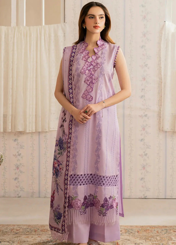 Asifa and Nabeel Embroidered Lawn Suits Unstitched 3 Piece AN25MV MSLV25-17 Faakhta - Summer Collection
