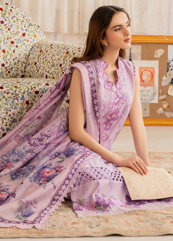 Asifa and Nabeel Embroidered Lawn Suits Unstitched 3 Piece AN25MV MSLV25-17 Faakhta - Summer Collection