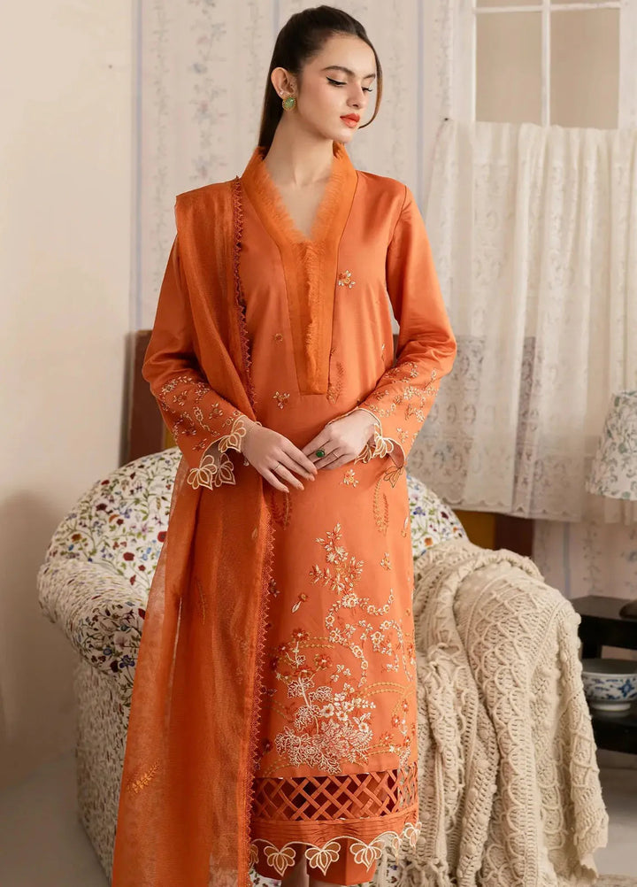 Asifa and Nabeel Embroidered Lawn Suits Unstitched 3 Piece AN25MV MSLV25-19 Nargis - Summer Collection