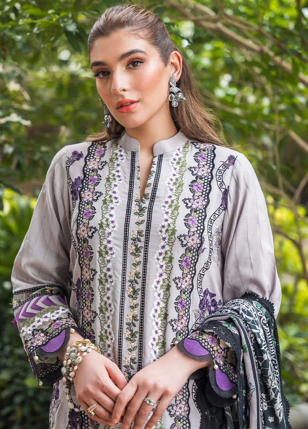 Asifa and Nabeel Embroidered Viscose Suits Unstitched 3 Piece AN24W2 Ashy WL-06 - Winter Collection