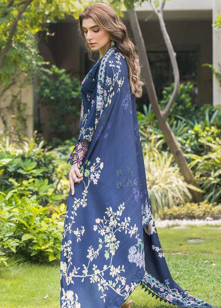 Asifa and Nabeel Embroidered Viscose Suits Unstitched 3 Piece AN24W2 Saphire WL-02 - Winter Collection