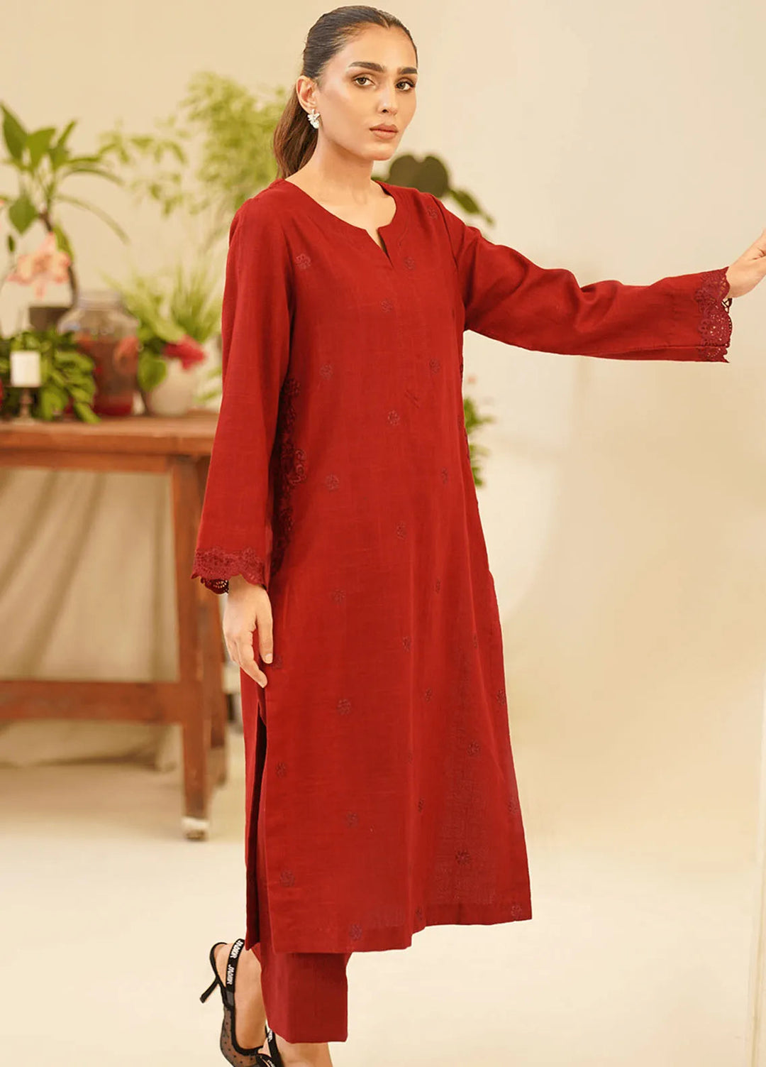 Asifa & Nabeel Pret Embroidered 2 Piece Suit KHDR004