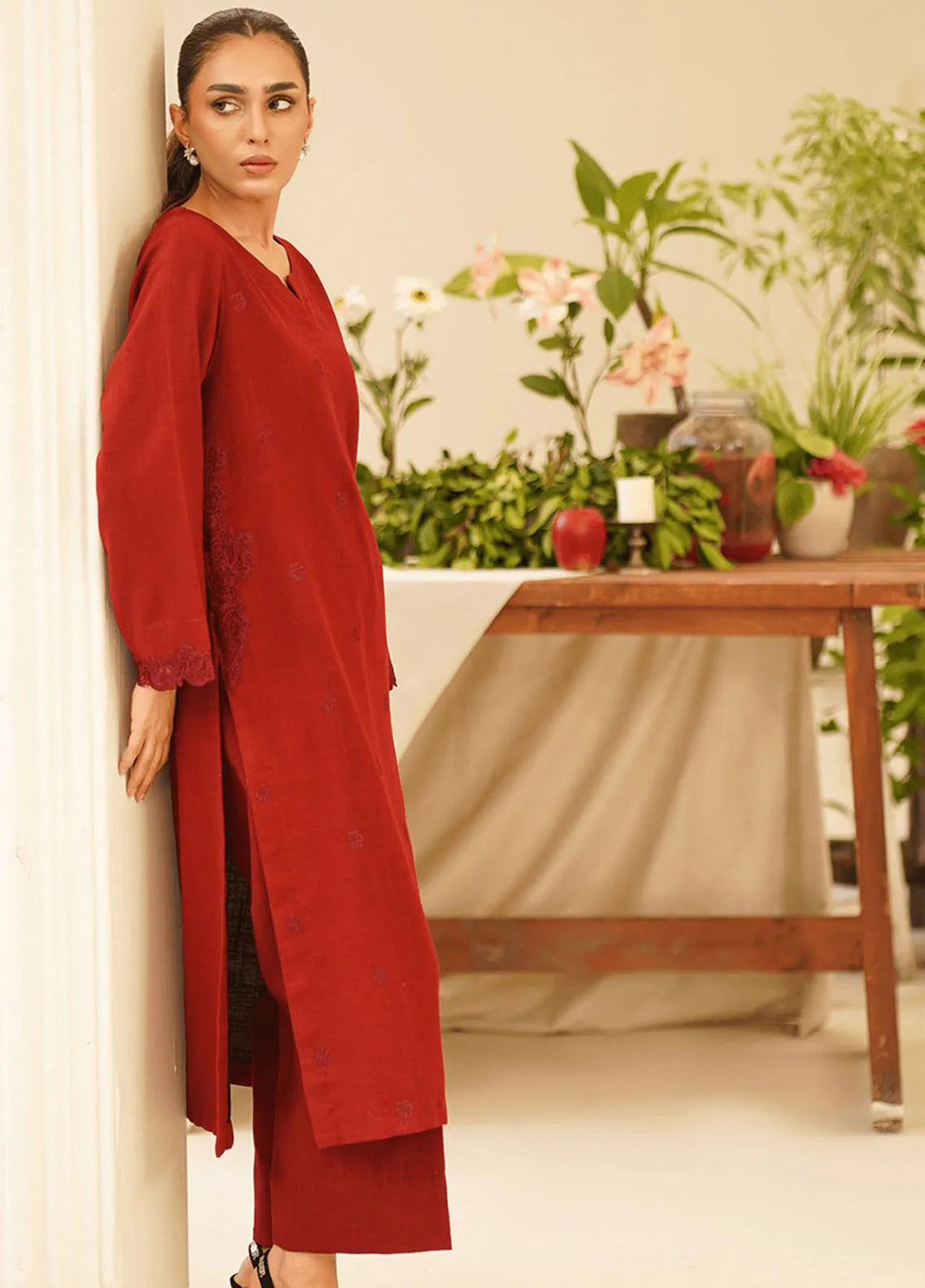 Asifa & Nabeel Pret Embroidered 2 Piece Suit KHDR004