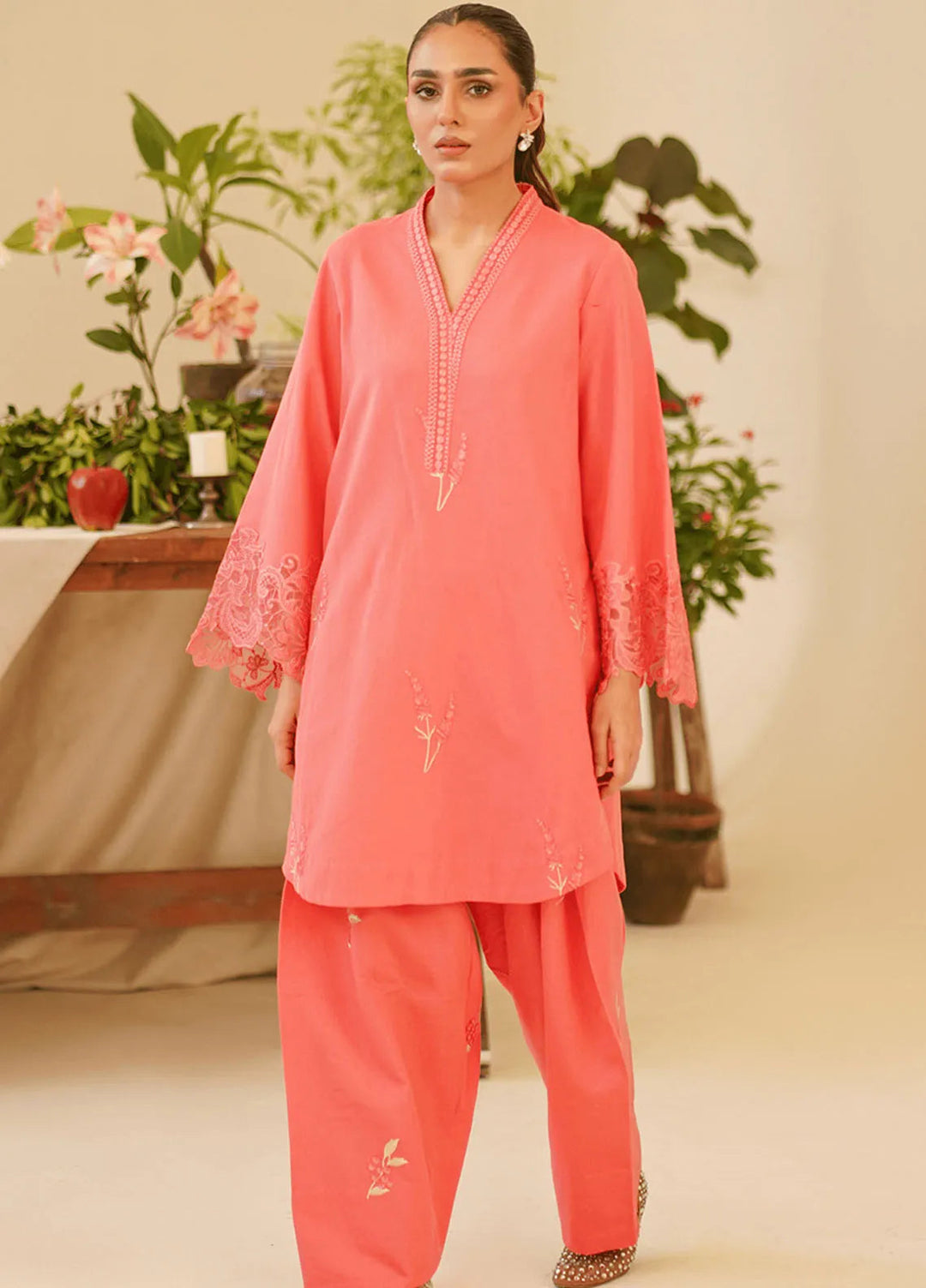 Asifa & Nabeel Pret Embroidered 2 Piece Suit KHDR008