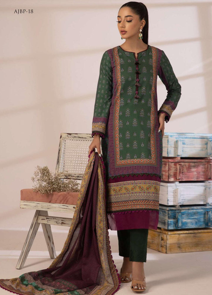 Asim Jofa Printed Cambric Suits Unstitched 2 Piece AJ23BP AJBP-18 - Summer Collection