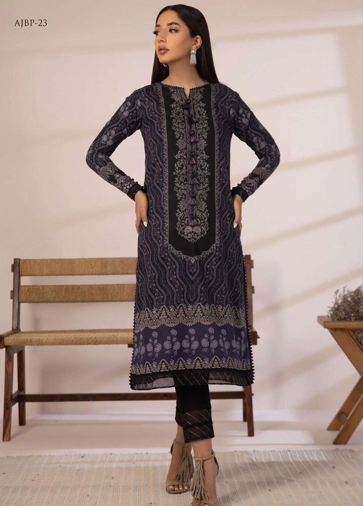 Asim Jofa Embroidered Cambric Suits Unstitched 2 Piece AJ23BP AJBP-23 - Summer Collection