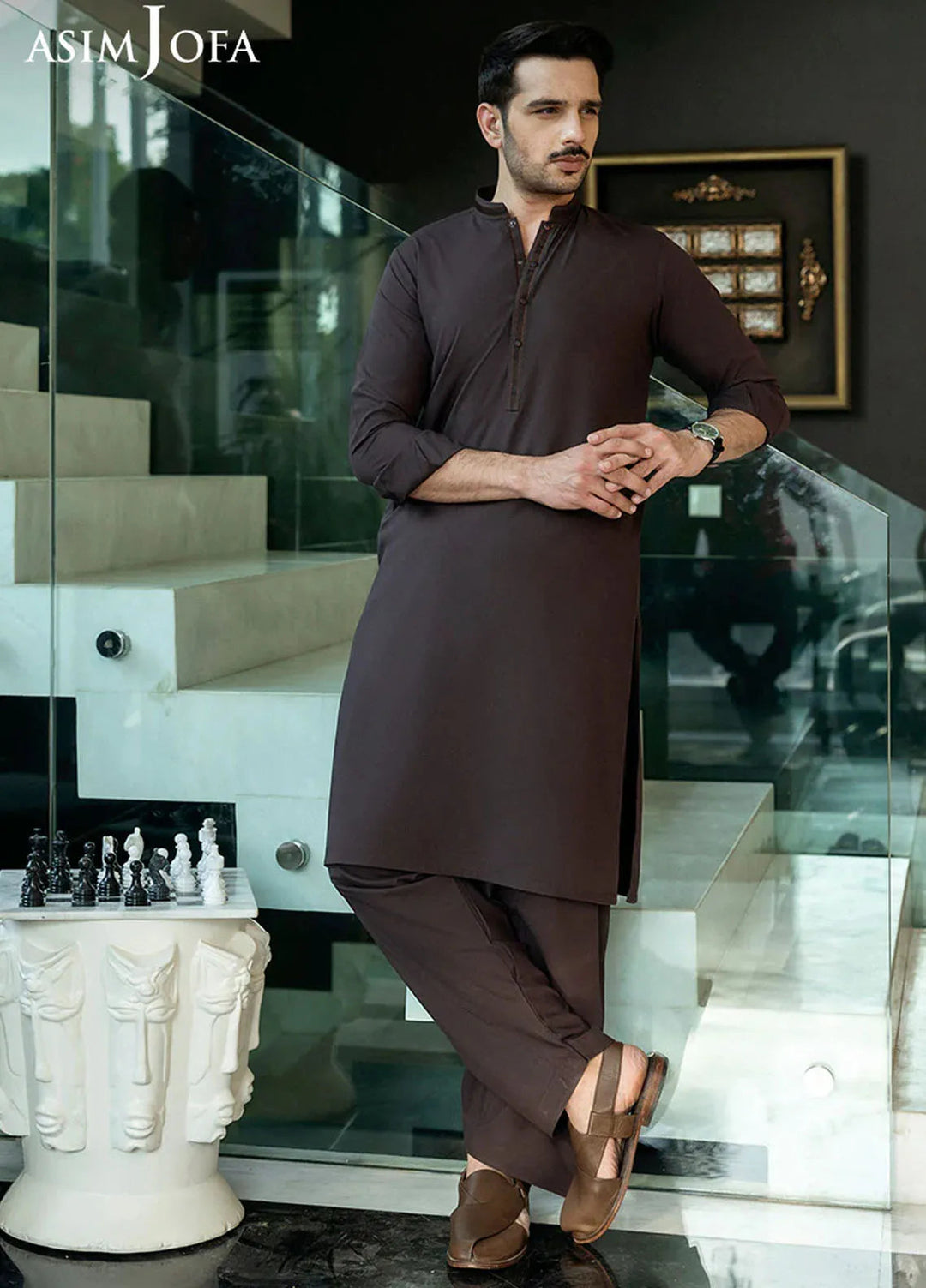 Asim Jofa Blended Mens Shalwar Kameez - AJMWP-01