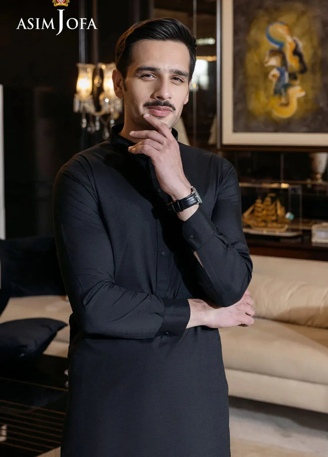 Asim Jofa Blended Mens Shalwar Kameez - AJMWP-03