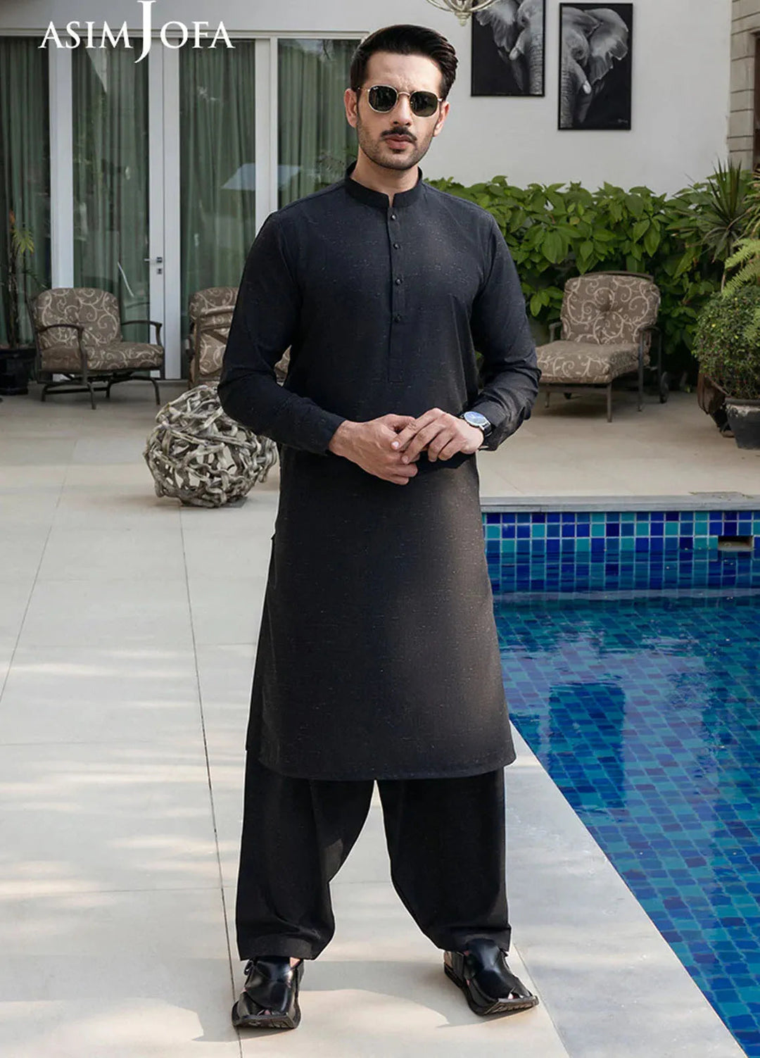 Asim Jofa Blended Mens Shalwar Kameez - AJMWP-04