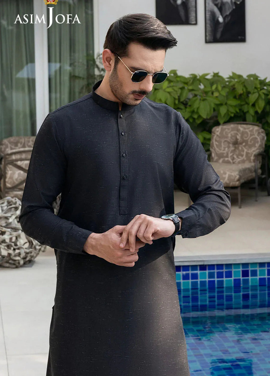 Asim Jofa Blended Mens Shalwar Kameez - AJMWP-04